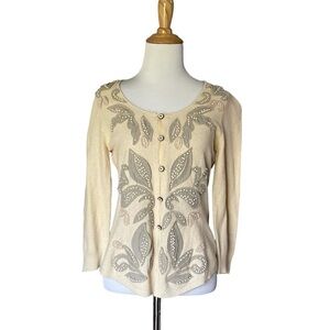 Anthropologie Knitted and Knotted Cardigan Sweater